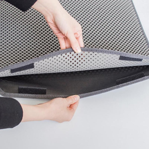MerryBIY Cat Litter Mat EVA Double-Layer Pet Cat Litter Trapper Mats with Waterproof Bottom Non-slip Pet Litter Cat Mat Pet Supplies