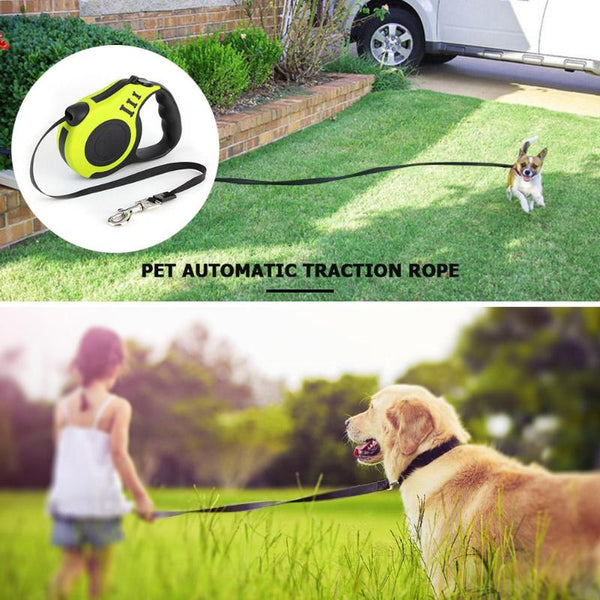 3/5M Retractable Dog Leash Automatic Pets Dog Lead Extending Puppy Walking Running Leads For Small Medium Dogs Pet Supplies