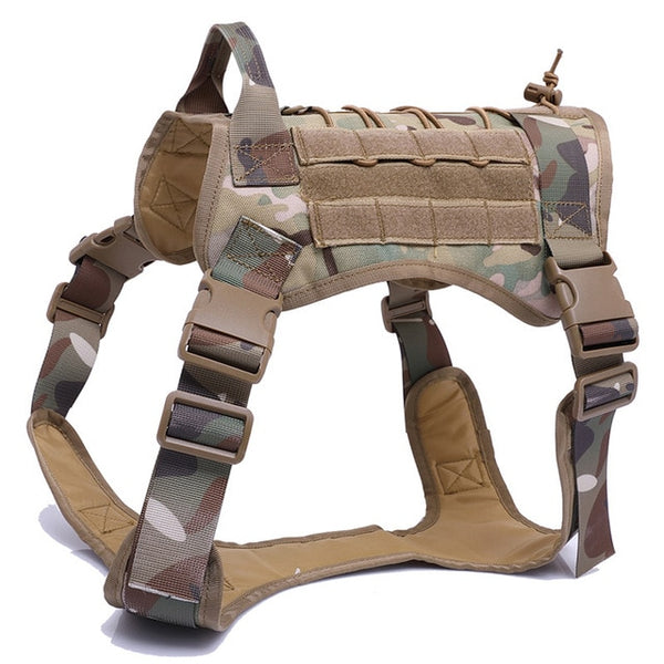 MerryBIY Military  Tactical Dog Harness Vest Large with Handle, K9 Working Dog Vest Training Running For Medium Large Dogs German Shepherd
