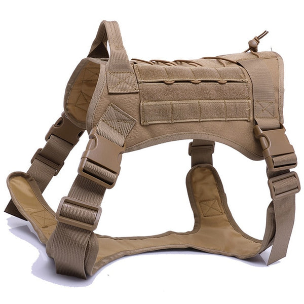 MerryBIY Military  Tactical Dog Harness Vest Large with Handle, K9 Working Dog Vest Training Running For Medium Large Dogs German Shepherd
