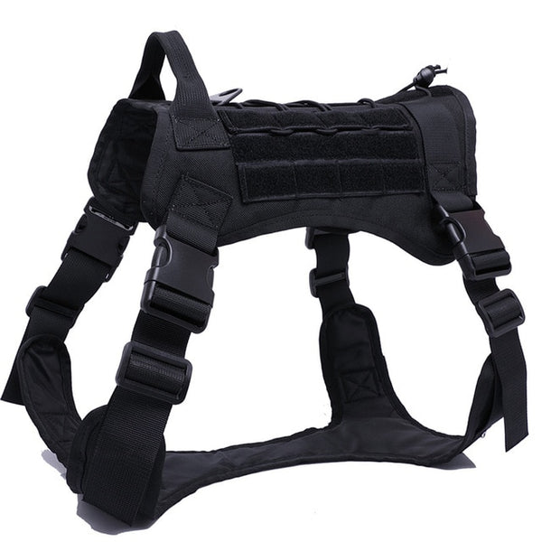MerryBIY Military  Tactical Dog Harness Vest Large with Handle, K9 Working Dog Vest Training Running For Medium Large Dogs German Shepherd