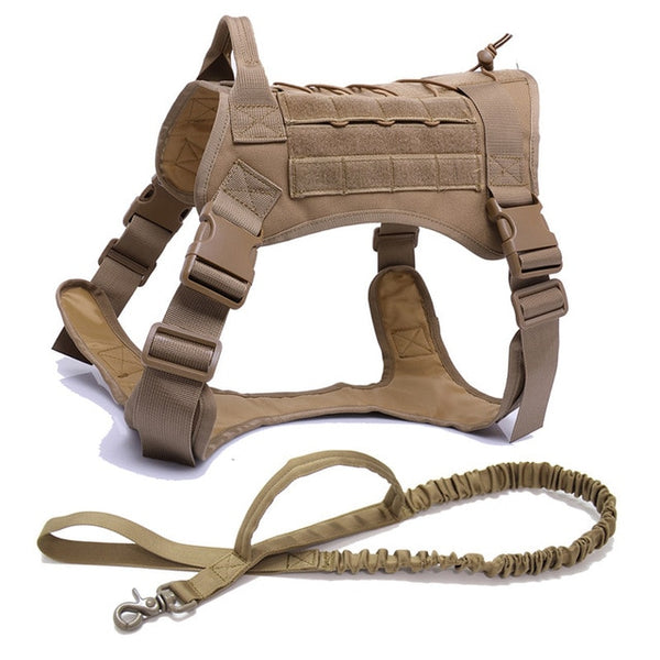 MerryBIY Military  Tactical Dog Harness Vest Large with Handle, K9 Working Dog Vest Training Running For Medium Large Dogs German Shepherd