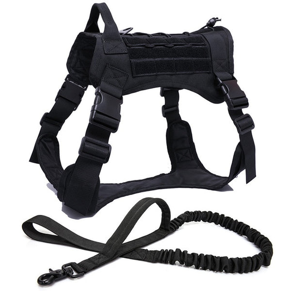MerryBIY Military  Tactical Dog Harness Vest Large with Handle, K9 Working Dog Vest Training Running For Medium Large Dogs German Shepherd