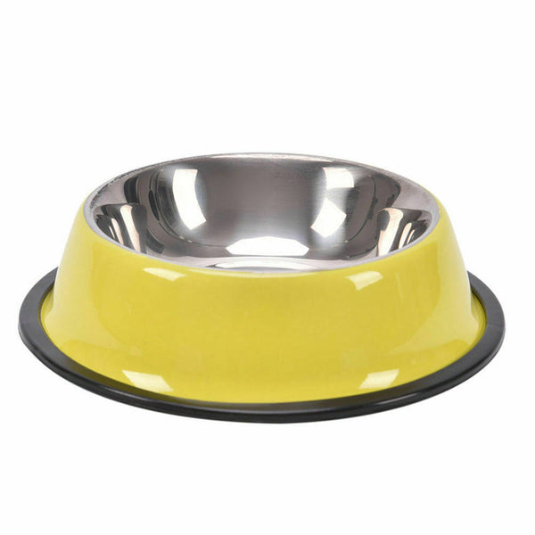 MerryBIY Stainless Cat Bowls Pet Steel Bowl Set Food Water Bowl for Dogs and Cats Anti-skid  Cats Supplies