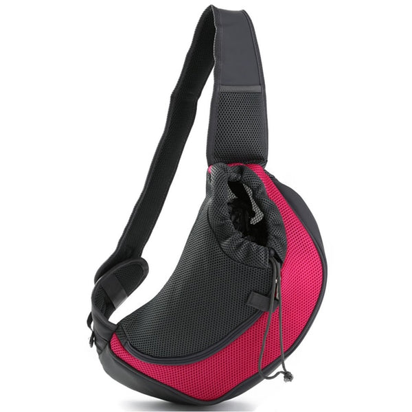 MerryBIY Comfort Pet Dog Carrier Outdoor Travel Handbag Pouch Mesh Oxford Single Shoulder Bag Sling Mesh Travel Tote Shoulder Bag
