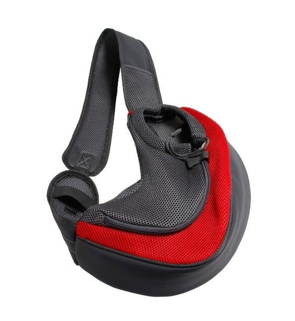 MerryBIY Comfort Pet Dog Carrier Outdoor Travel Handbag Pouch Mesh Oxford Single Shoulder Bag Sling Mesh Travel Tote Shoulder Bag