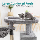 MerryBIY 39 Inch Cat Tree Large Plush Perch Cat Condo