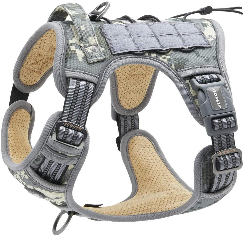 MerryBIY Tactical Dog Harness for Small Medium Large Dogs No Pull Adjustable Pet Harness
