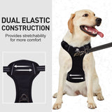 MerryBIY Dog Harness No Pull for Large Medium Dogs, Adjustable Reflective Harness Dog