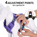 MerryBIY Dog Harness No Pull for Large Medium Dogs, Adjustable Reflective Harness Dog