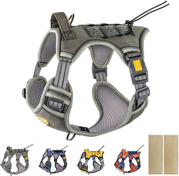 MerryBIY Tactical Service Dog Harness No Pull, Reflective Military Dog Harness with Handle