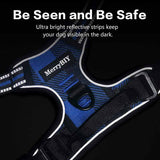MerryBIY Dog Harness for Large Dogs No-Pull Pet Harness Adjustable Outdoor Vest 3M Reflective Oxford Material Easy Control