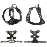 MerryBIY Dog Harness for Large Dogs No-Pull Pet Harness Adjustable Outdoor Vest 3M Reflective Oxford Material Easy Control