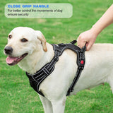 MerryBIY No Pull Dog Harness Adjustable Reflective Oxford For Medium Large Dog Harness