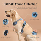 MerryBIY Dog Harness, No-Pull Pet Harness with Pet ID Tag, No Choke Front Lead Dog Reflective  Adjustable Harness for Small Medium Large Dogs