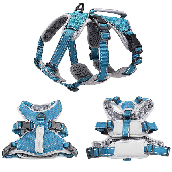 MerryBIY Multi-Use Dog Harness, Escape Proof No-Pull Adjustable Breathable Vest