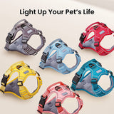 MerryBIY Dog Harness, No-Pull Pet Harness with Pet ID Tag, No Choke Front Lead Dog Reflective  Adjustable Harness for Small Medium Large Dogs