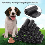 MerrBIY 20 Roll /300PCS Dog Poop Bag Black Red Pink Blue Pet Poop Bags Dog Cat Waste Pick Up Clean Bag For Dog Hot Selling