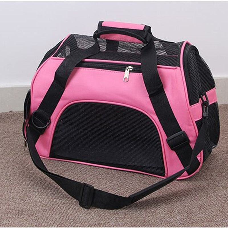 MerryBIY Portable Dog Cat Carrier Bag Pet Puppy Travel Bags Breathable Mesh Small Dog Cat Chihuahua Carrier Outgoing Pets Handbag