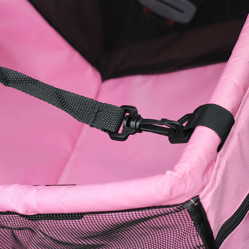 Pet Dog Car Carrier Seat Bag Waterproof Basket Folding Hammock Pet Carriers Bag For Small Cat Dogs Safety Travelling Mesh