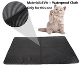 MerryBIY Cat Litter Mat EVA Double-Layer Pet Cat Litter Trapper Mats with Waterproof Bottom Non-slip Pet Litter Cat Mat Pet Supplies